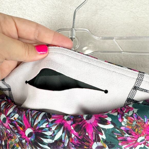 Lululemon Base Pace High-Rise Fleece Run Tight 28" Floral Electric Multi Size 10 - Picture 11 of 16